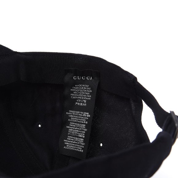 Authentic NWT Gucci Baseball Cap With Ny Yankees™ Patch In Black new with tags - Picture 9 of 9